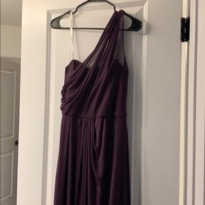 David’s Bridal Plum dress bridesmaid size 6